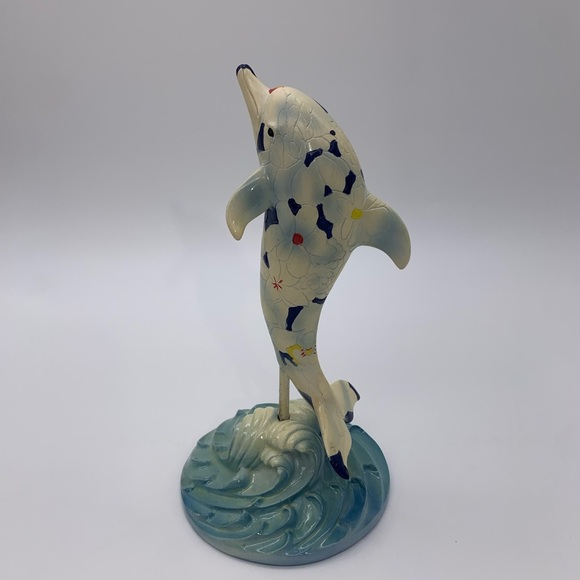 EXCLUSIVE Dolphins Around Town “Flower of the Sea” HTF Beach Statue # 32/5,05 - Picture 7 of 12